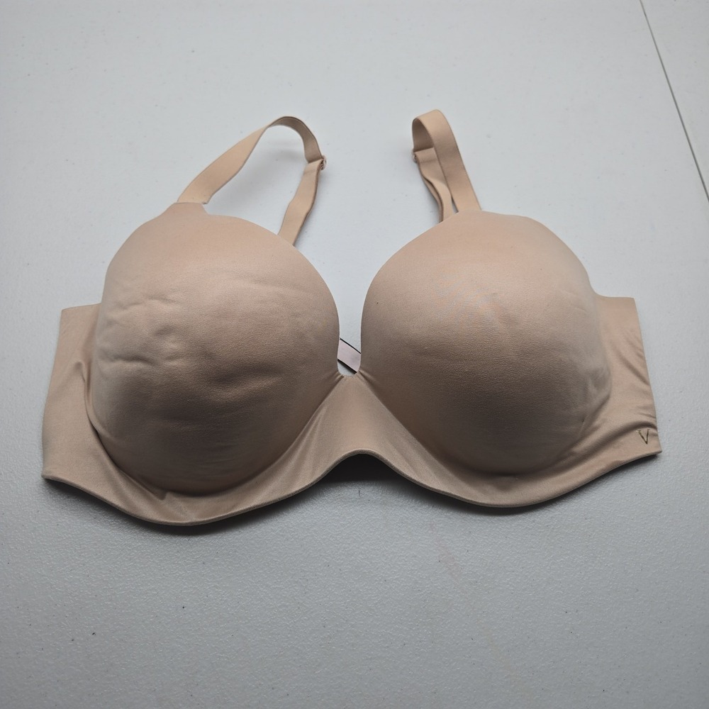 Victoria's Secret Women Bra 38DDD Beige T Shirt Underwired Convertible